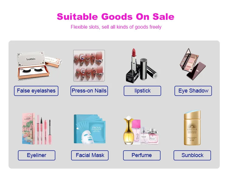Beauty Store Automated Distributeur Automatique Makeup Beauty Makeup Dispenser Vending Machine