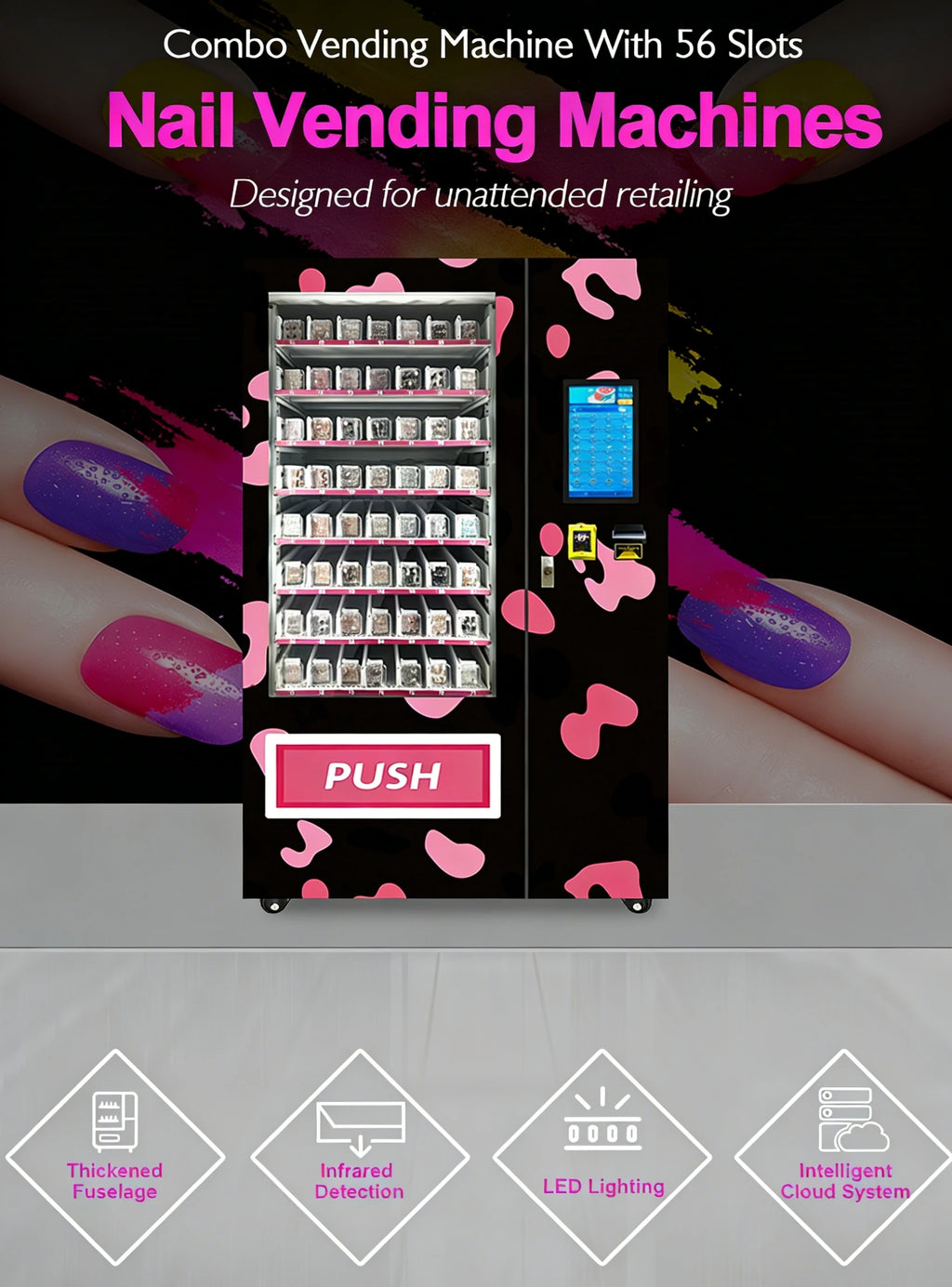 Beauty Store Automated Distributeur Automatique Makeup Beauty Makeup Dispenser Vending Machine