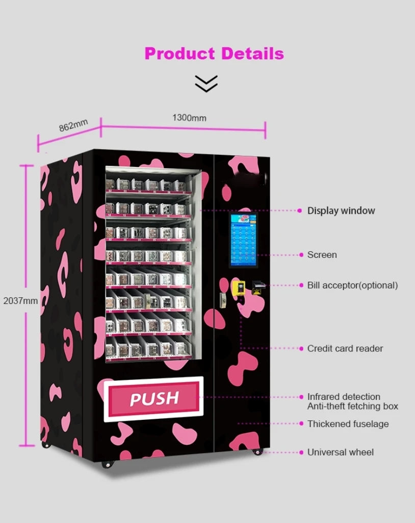 Beauty Store Automated Distributeur Automatique Makeup Beauty Makeup Dispenser Vending Machine
