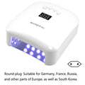 Lâmpada UV LED para Secagem de Unhas (36 LEDs) – Secador para Esmalte em Gel com acionamento Automático (Para um Dedo ou Dedo do Pé de Cada Vez)