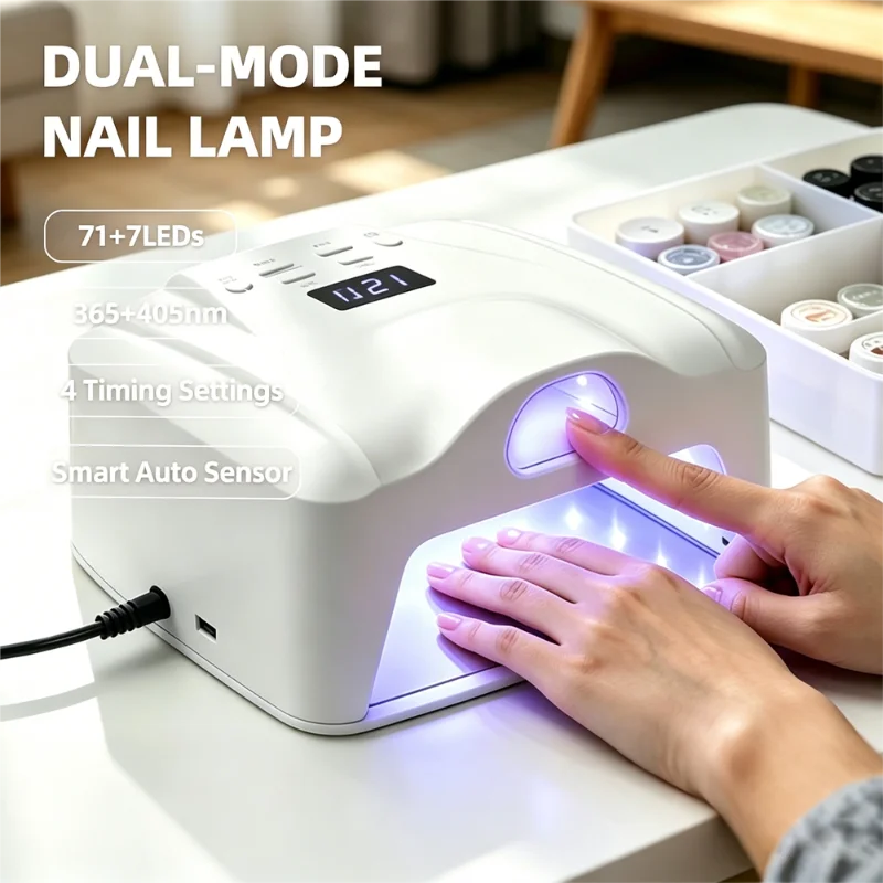 Lâmpada UV LED para Secagem de Unhas (36 LEDs) – Secador para Esmalte em Gel com acionamento Automático (Para um Dedo ou Dedo do Pé de Cada Vez)
